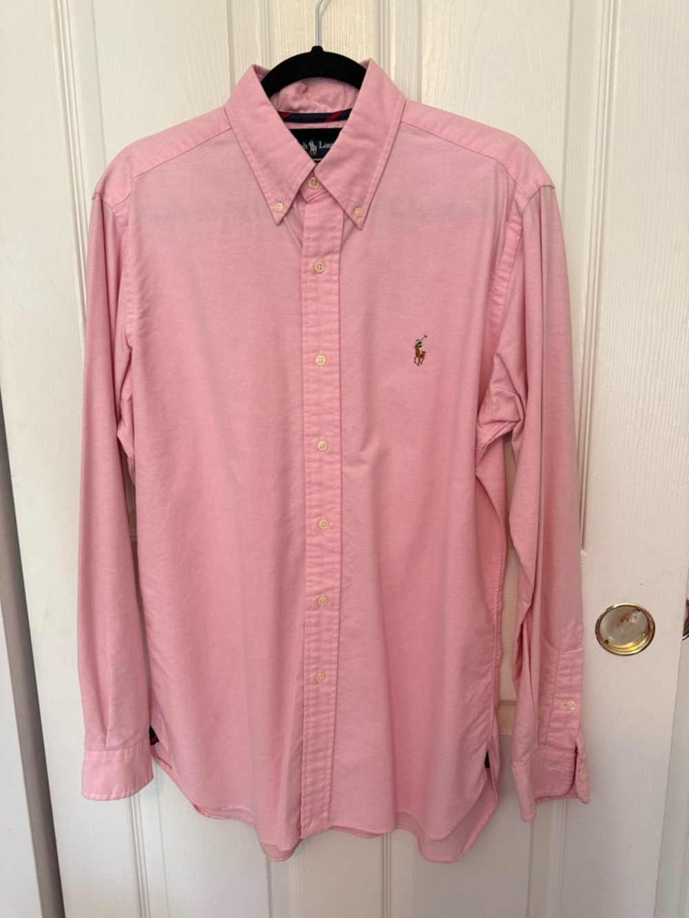 Ralph Lauren Men's Button-Down Oxford Shirt in Light Pink - Picture 5 of 7
